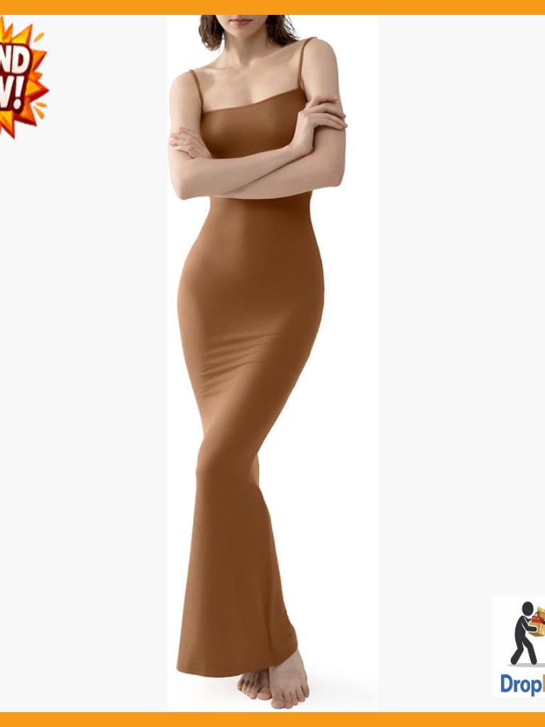 Soft Lounge Slip Dress Sleeveless Backless Bodycon Maxi Elegant Minimal Chic